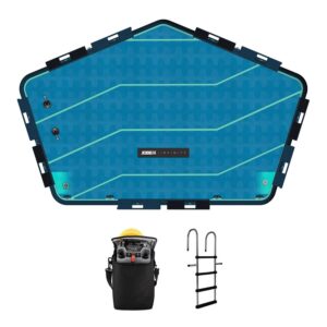 Infinity Island with Pump Ujuv Täispuhutav Platvorm Pumba ja Redeliga